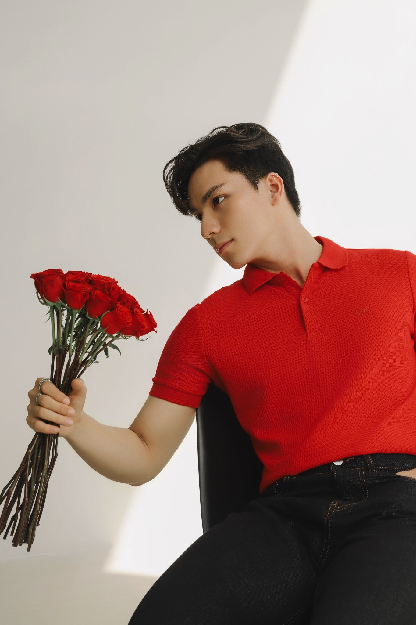 AG02 SIGNATURE SLIMFIT POLO - LIGHT RED