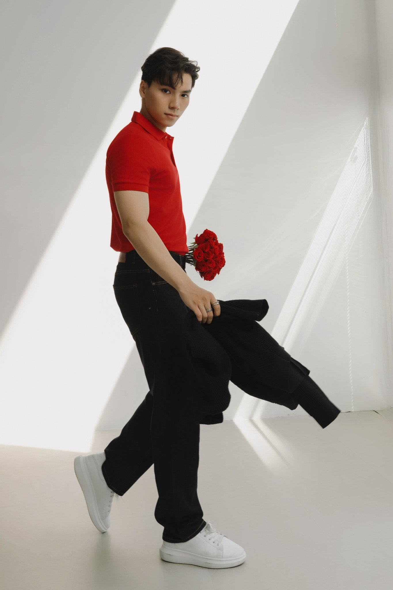 AG02 SIGNATURE SLIMFIT POLO - LIGHT RED