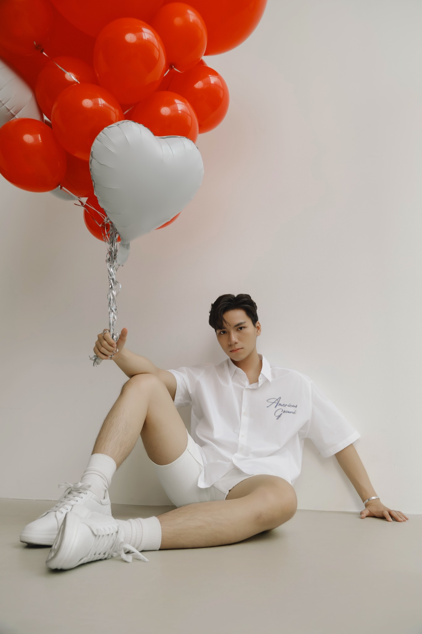 AG541 PREMIUM BOXY LOOSE FIT SHORT SLEEVE SHIRT - WHITE