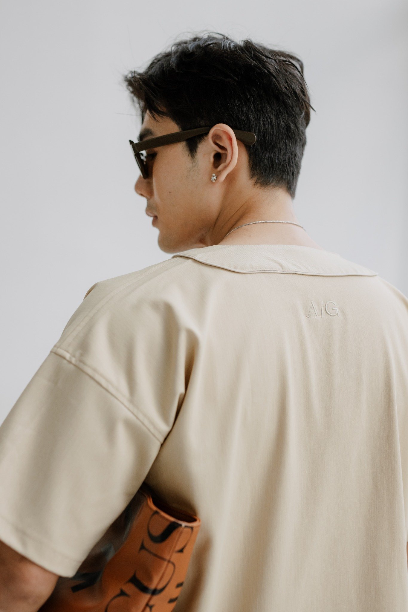 AG24 STUDIO LOOSE FIT CUBAN SHIRT - BEIGE