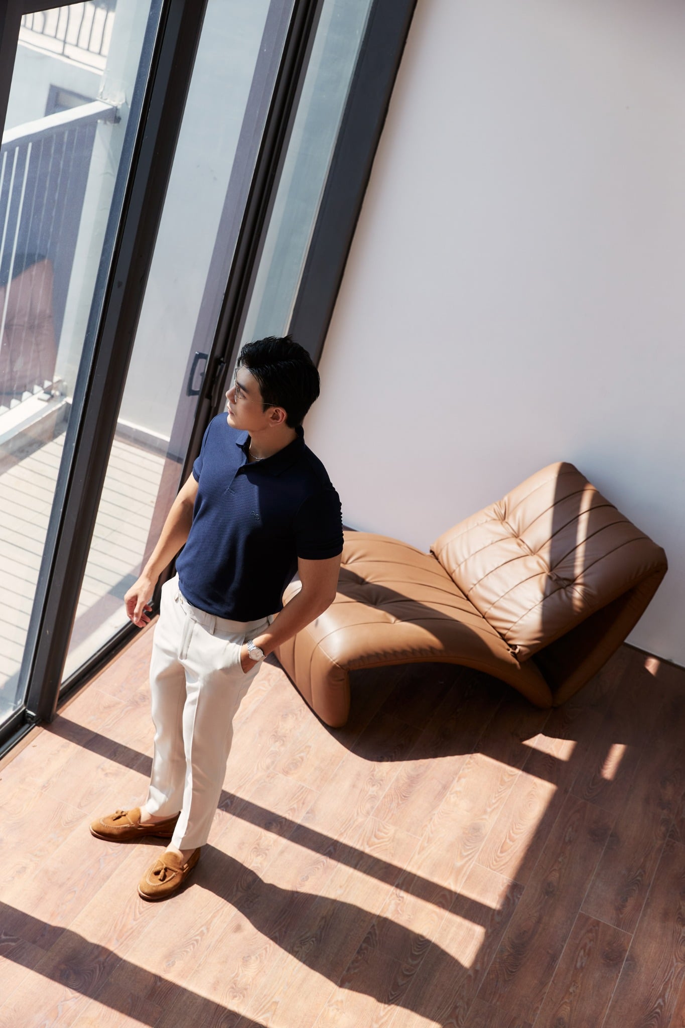 AGP1 PREMIUM SLIMFIT TROUSERS - BEIGE