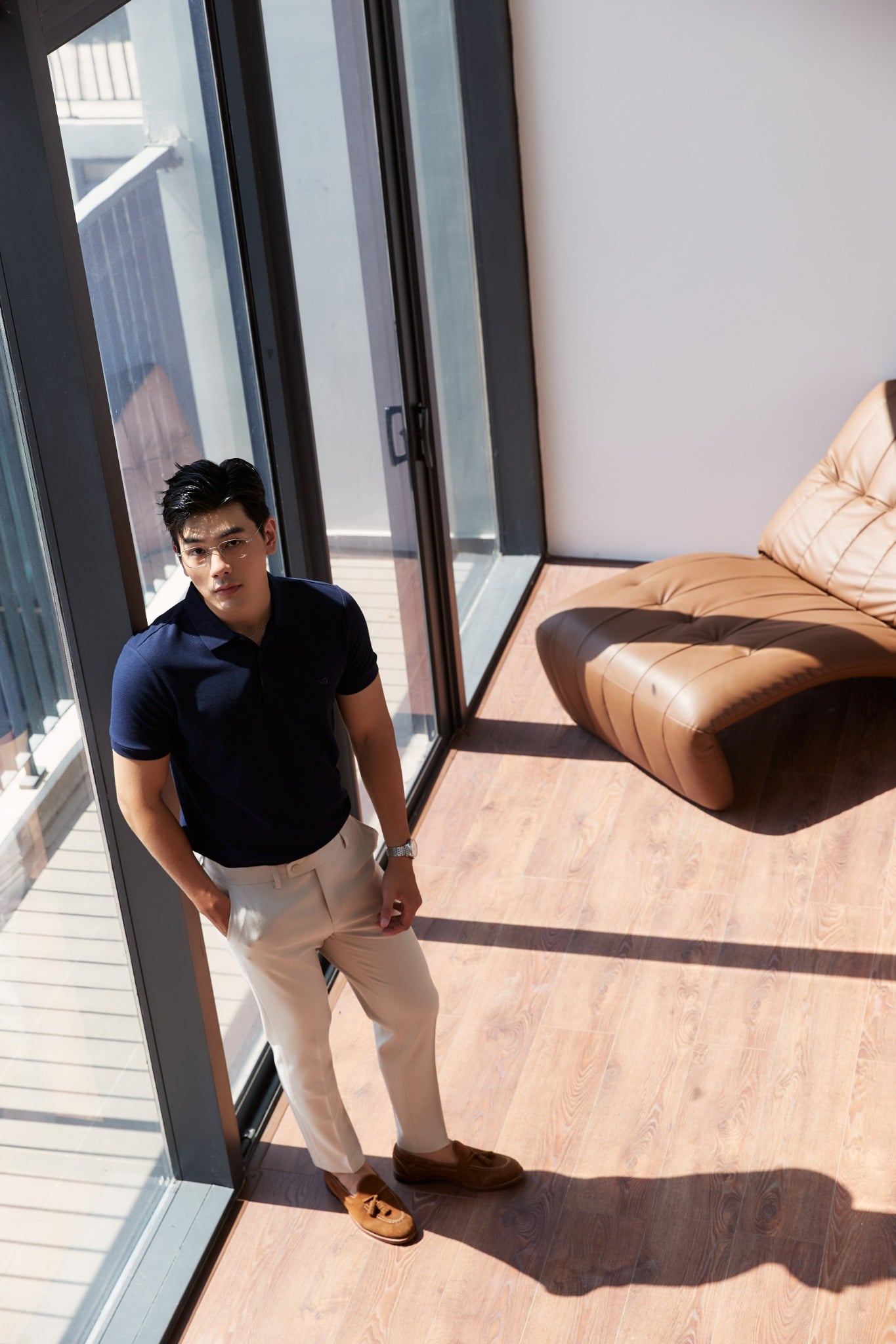 AGP1 PREMIUM SLIMFIT TROUSERS - BEIGE