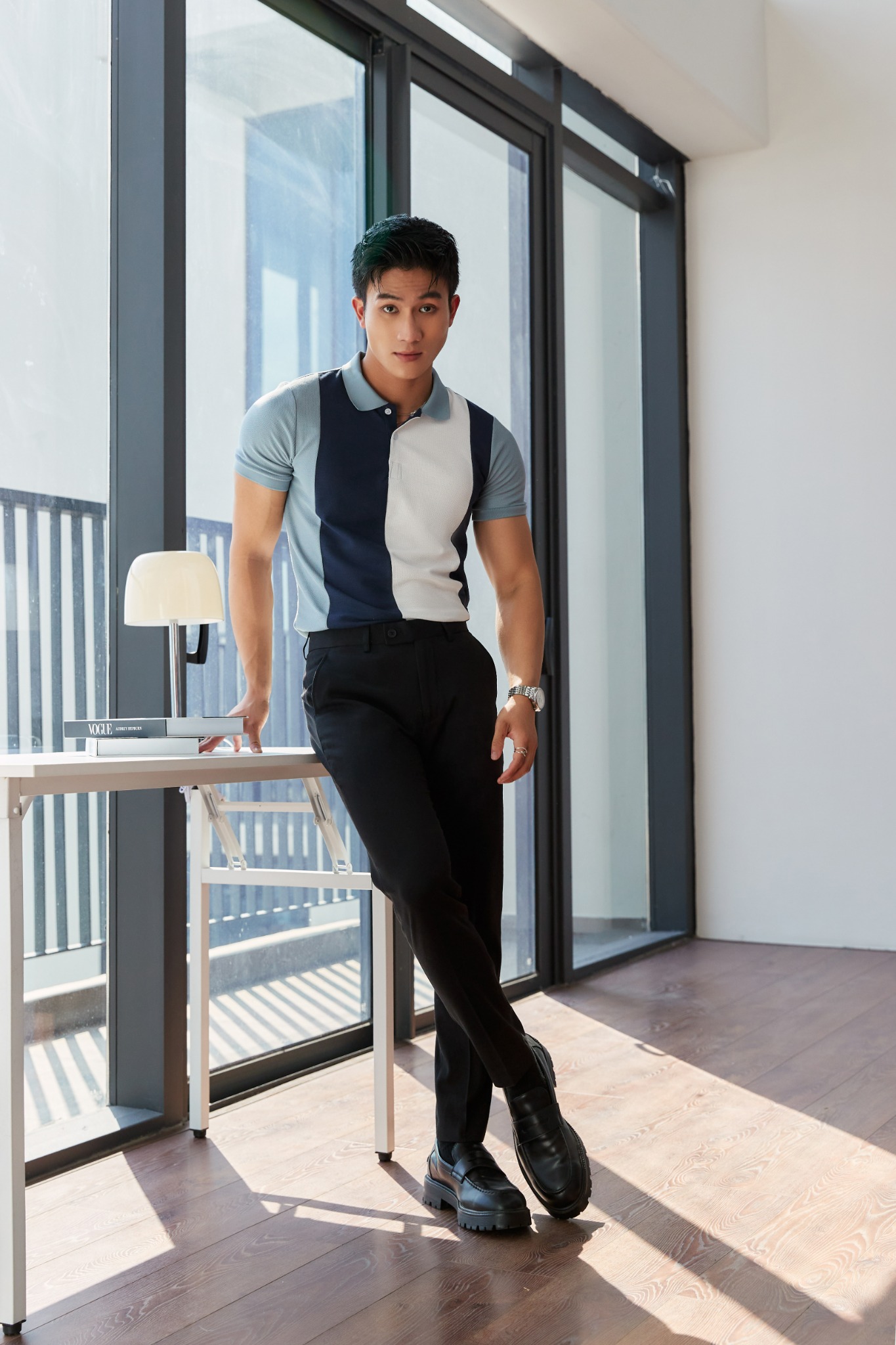 AGP3 PREMIUM SLIMFIT TROUSERS - BLACK