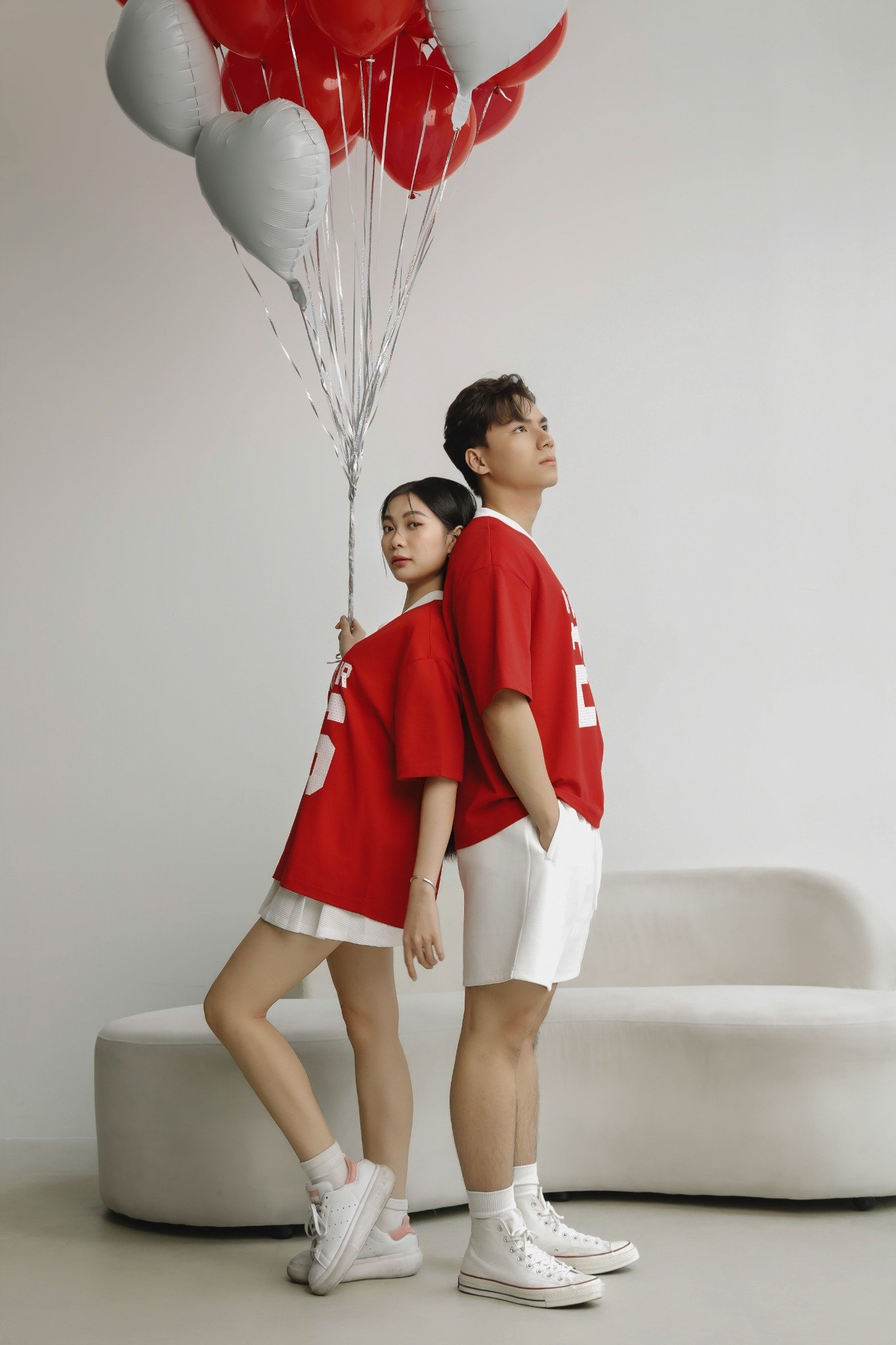 AG06 STUDIO LOOSE FIT LOGO T-SHIRT - RED