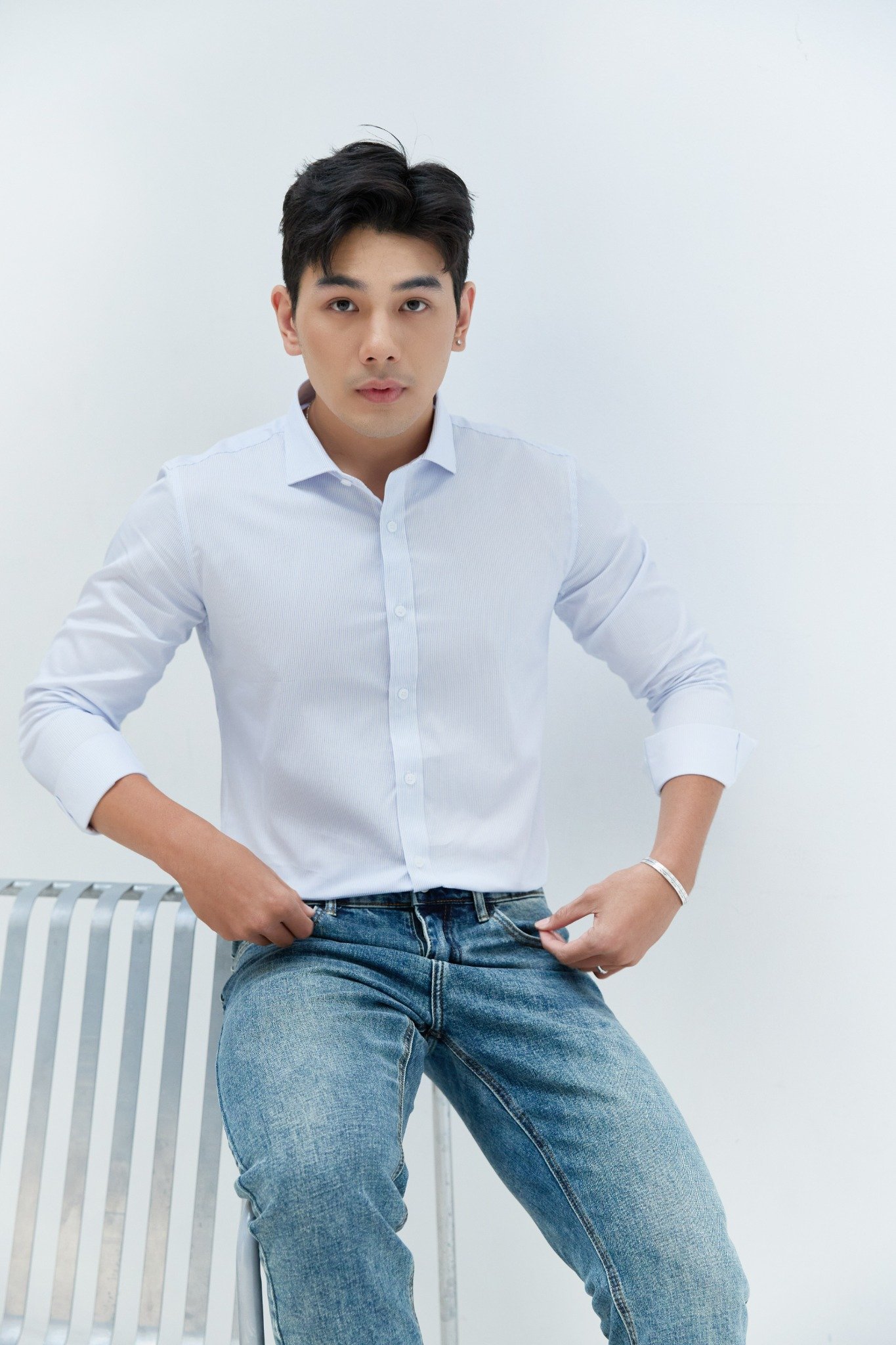 AG237 PREMIUM SLIMFIT MODERN LOOK INDIGO JEANS - DARK BLUE