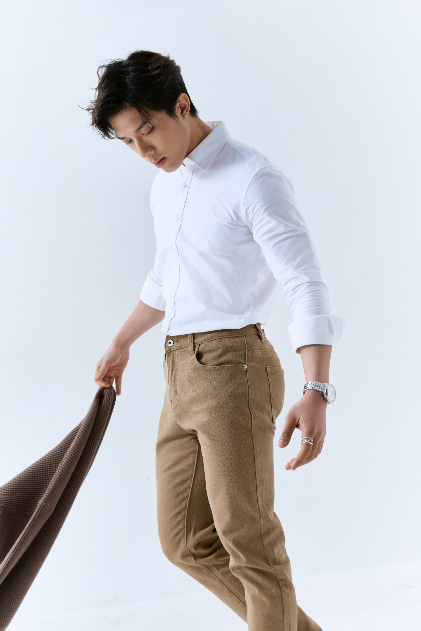 AG17 PREMIUM SLIMFIT DENIM JEANS - BROWN