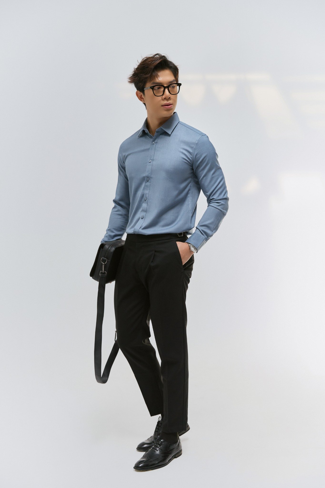 AG51 PREMIUM SLIMFIT SHIRT - DARK BLUE