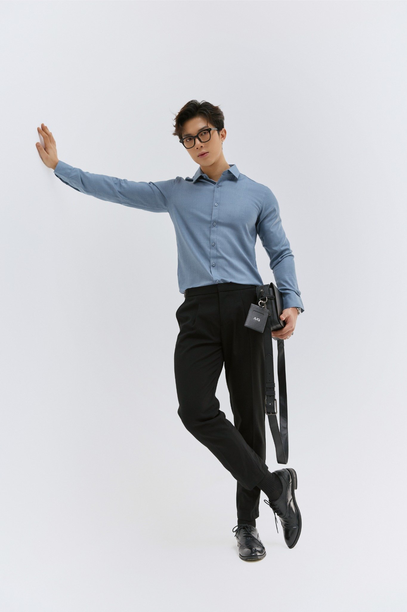 AG51 PREMIUM SLIMFIT SHIRT - DARK BLUE