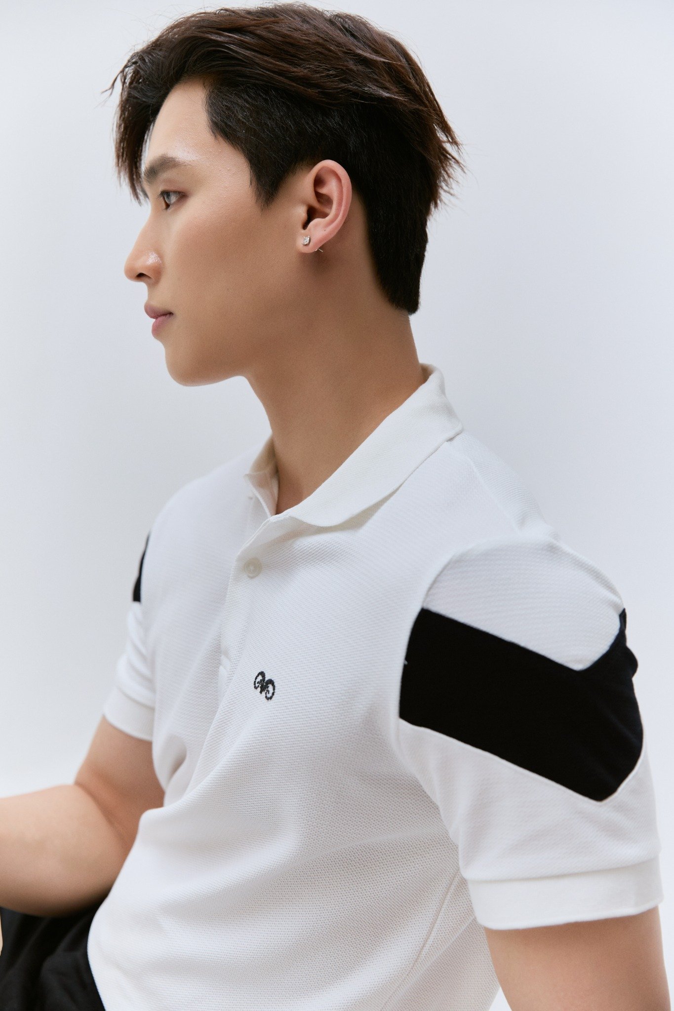 AG77 PREMIUM SLIMFIT POLO - WHITE