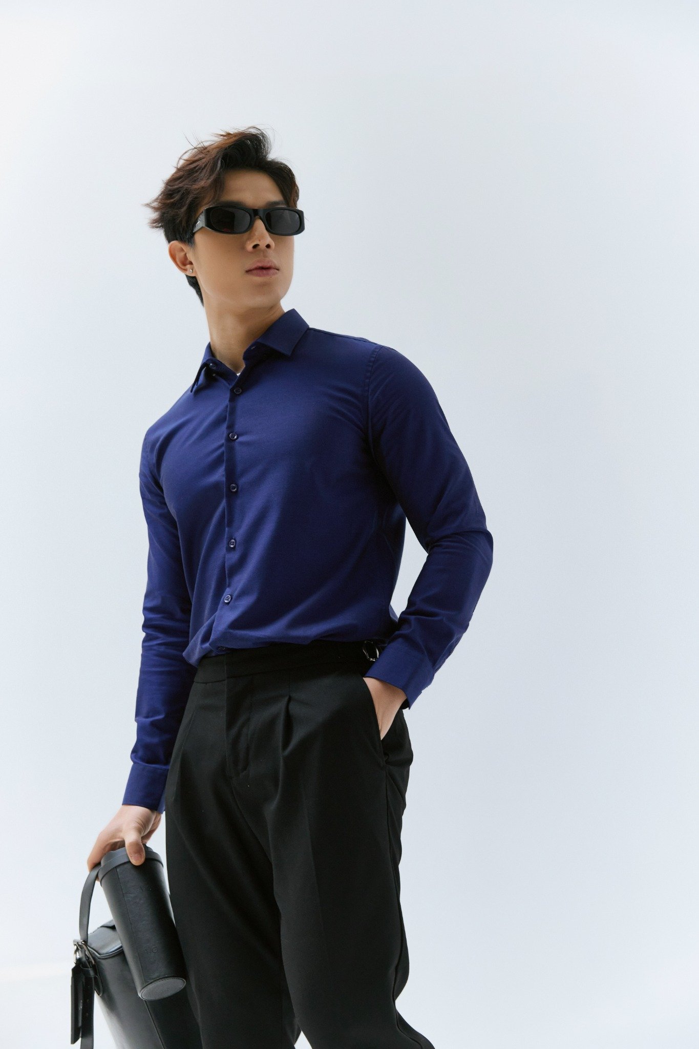 AG52 PREMIUM SLIMFIT SHIRT - DARK BLUE