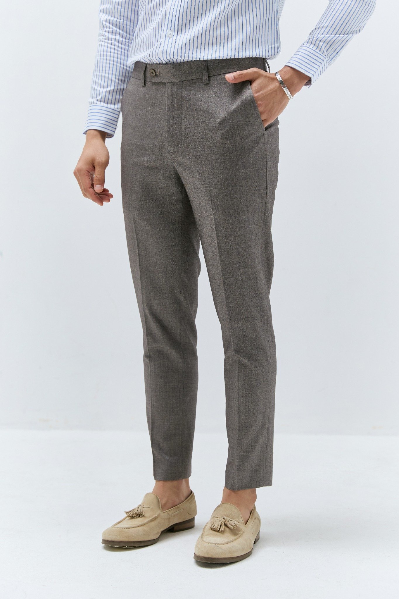 AG15 PREMIUM SLIMFIT NEW TROUSERS - GREY