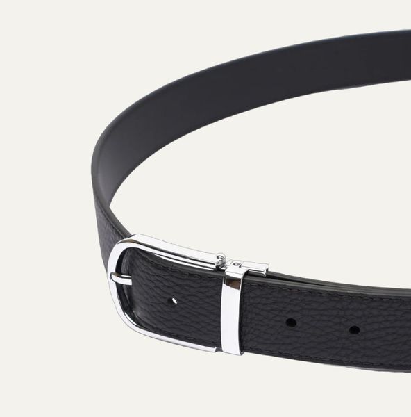  AG LEATHER BELTS - OVAL SILVER HEAD 