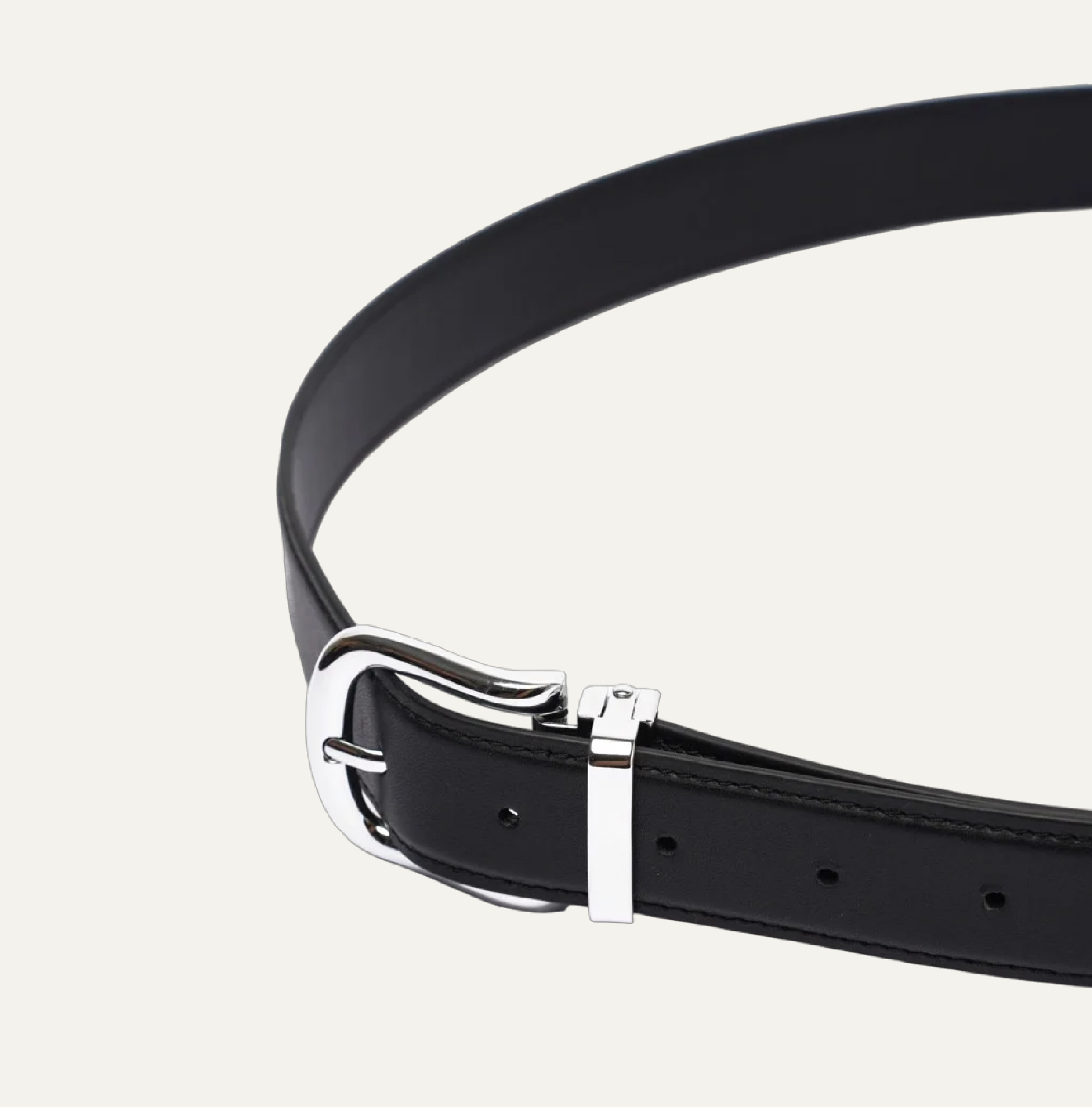 AG LEATHER BELTS - SQUARE SLIVER HEAD