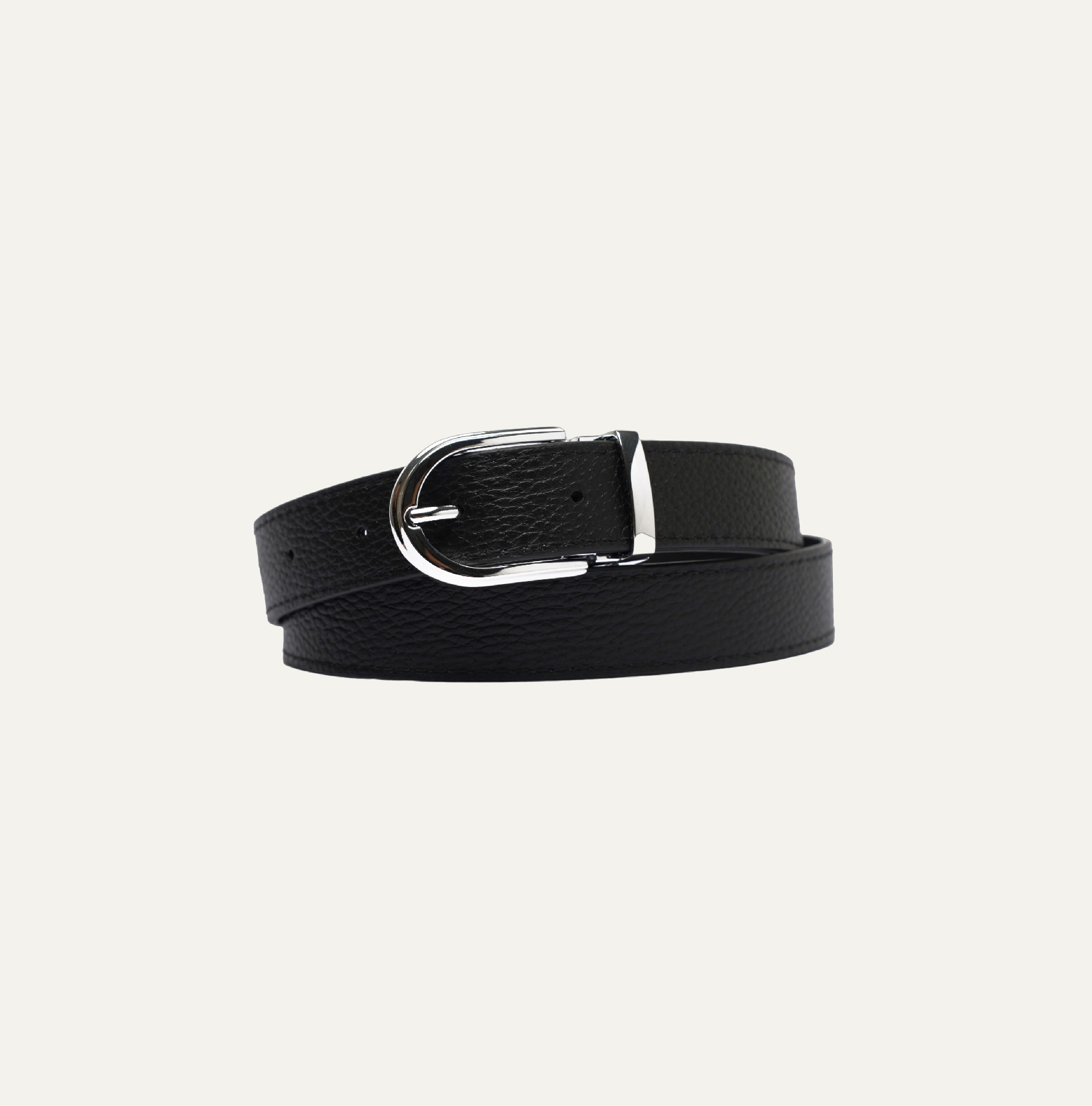 AG LEATHER BELTS - ROUND SILVER HEAD