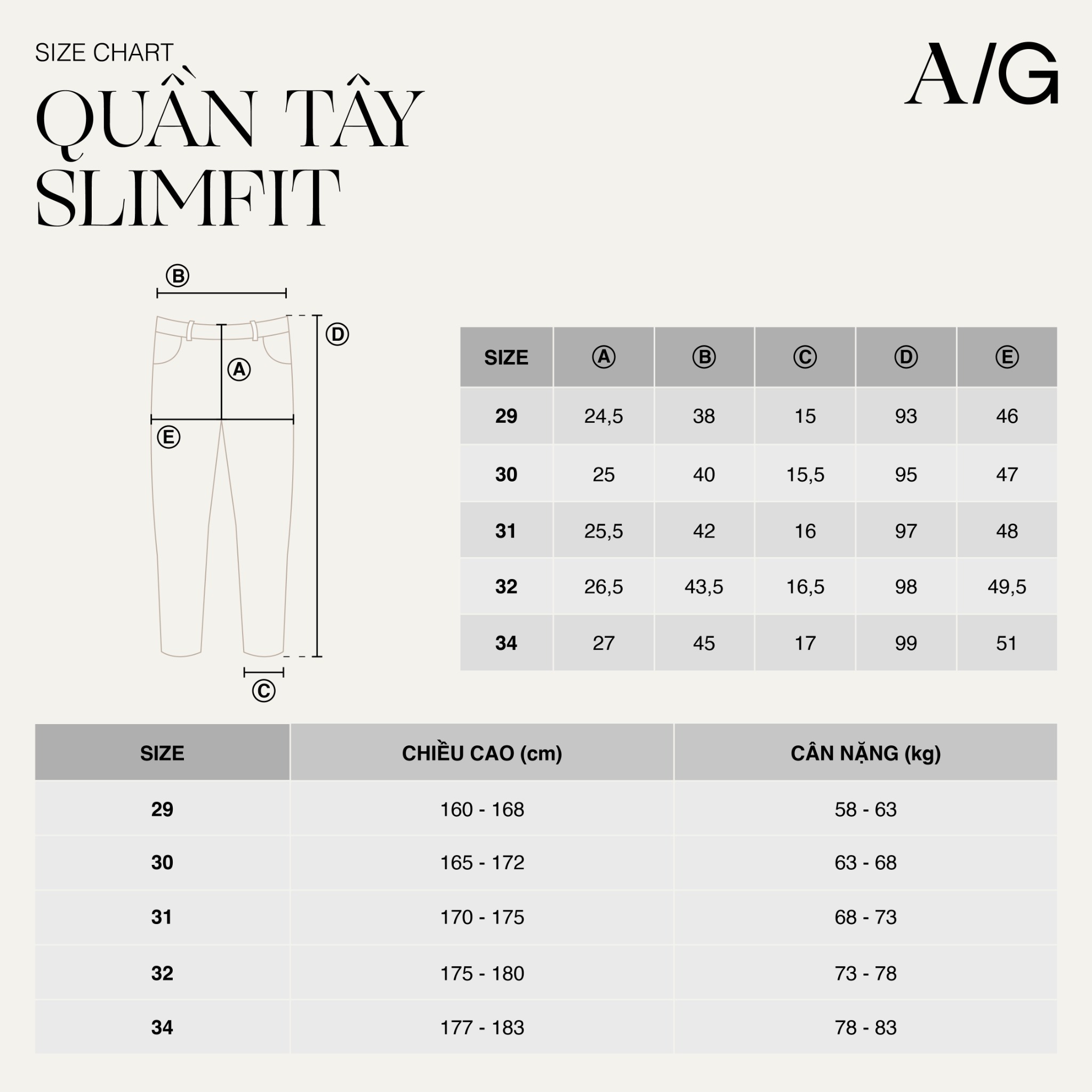 AG1 PREMIUM SLIMFIT NEW TROUSERS - OFF WHITE