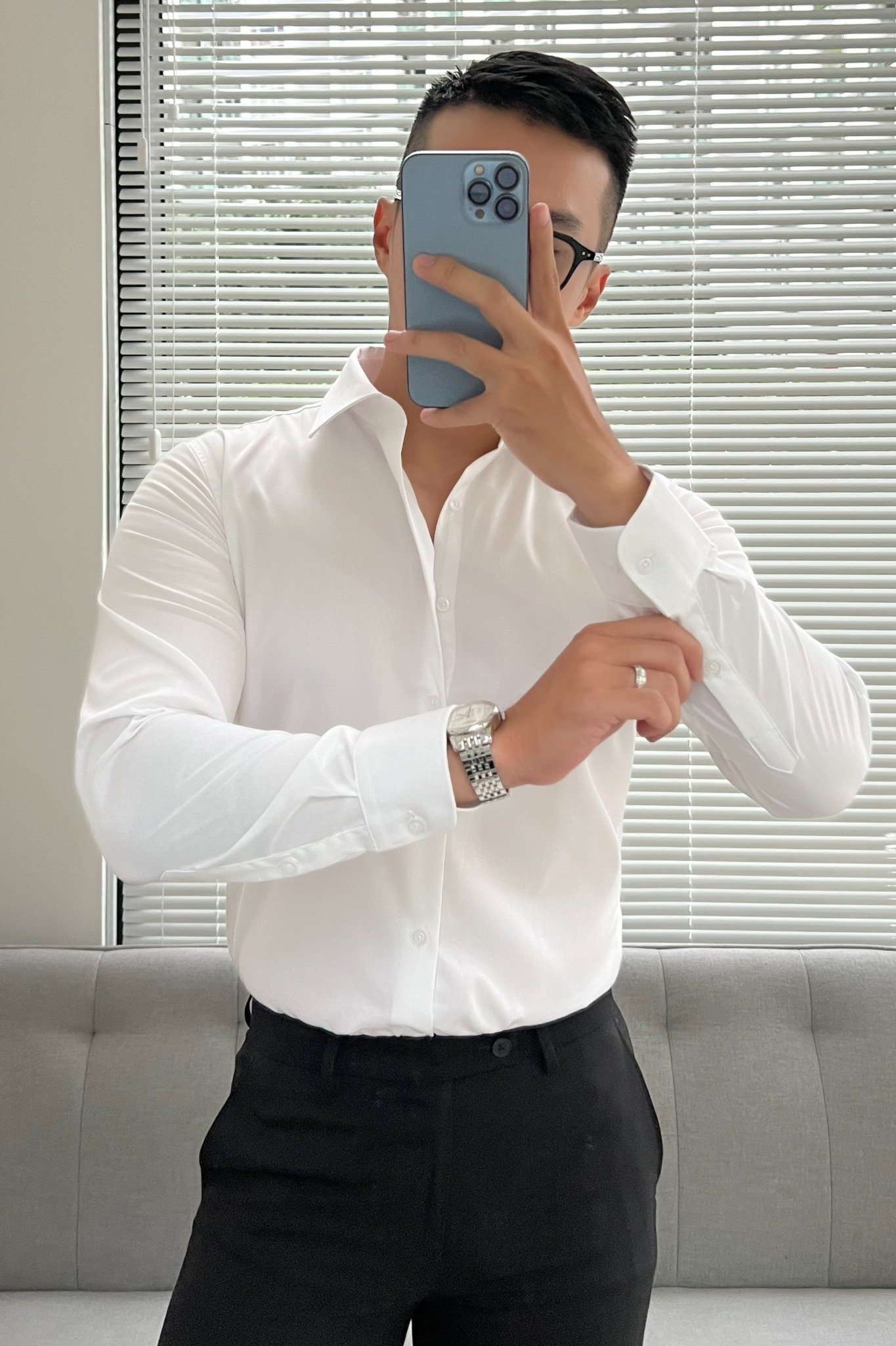 AG19 PREMIUM SLIMFIT LIMITED SHIRT - WHITE