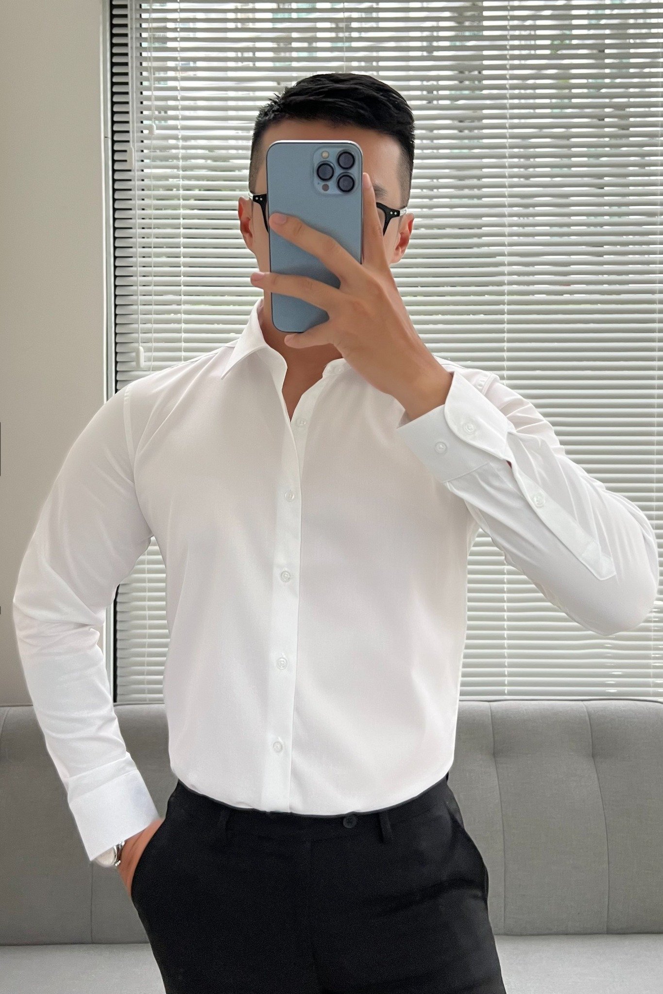 AG19 PREMIUM SLIMFIT LIMITED SHIRT - WHITE