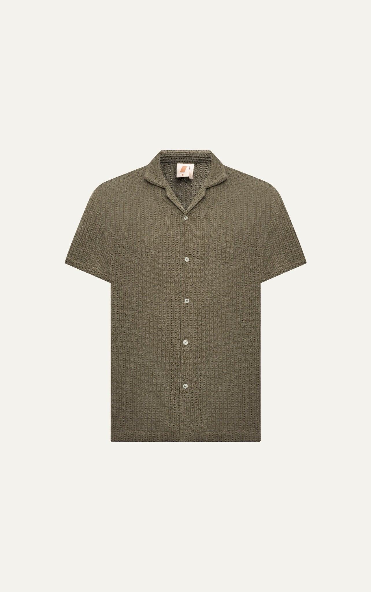 AG543 STUDIO LOOSE FIT CUBAN SHIRT - BROWN