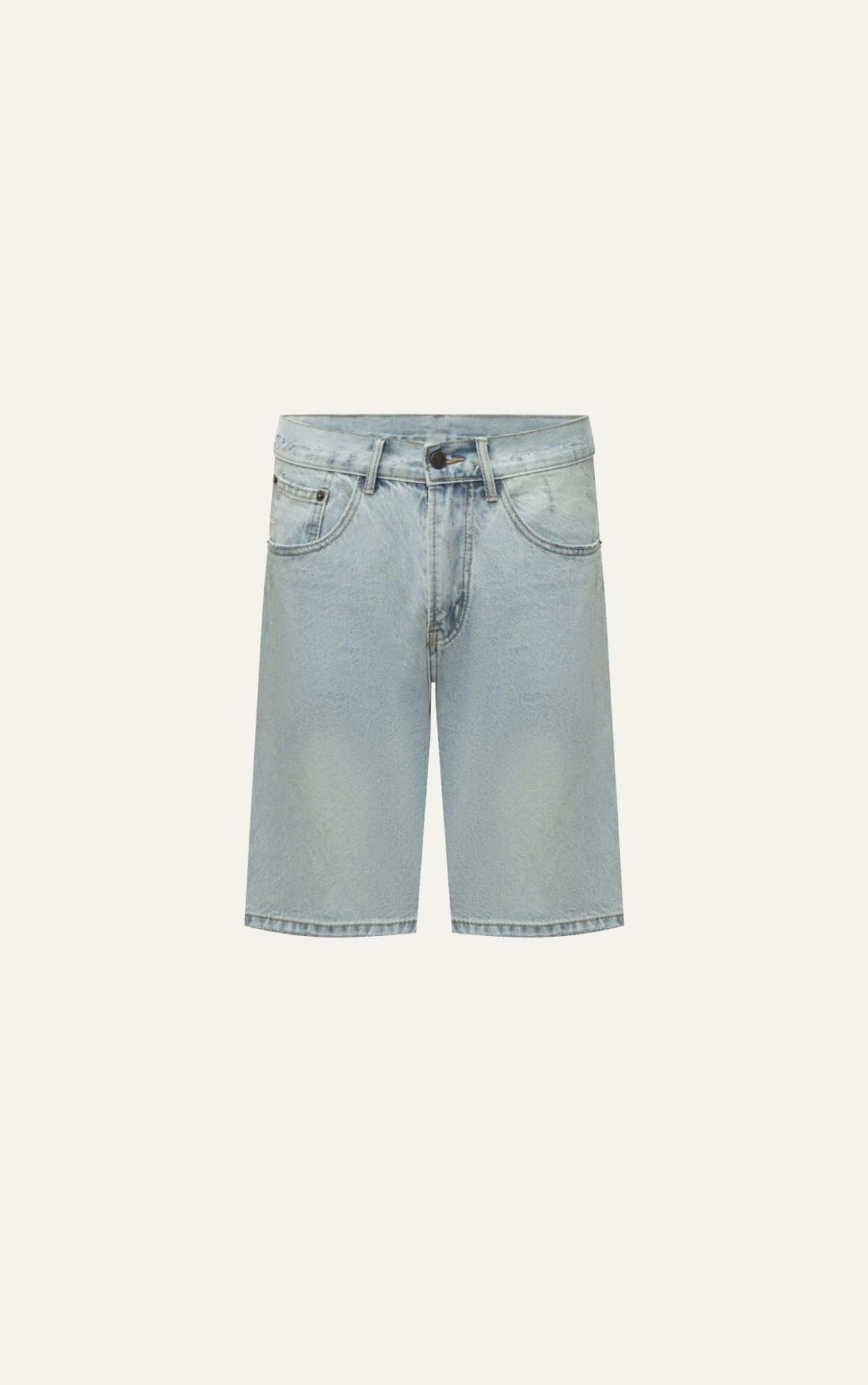 AG256 STUDIO SLIM FIT BASIC SHORT JEANS - LIGHT BLUE
