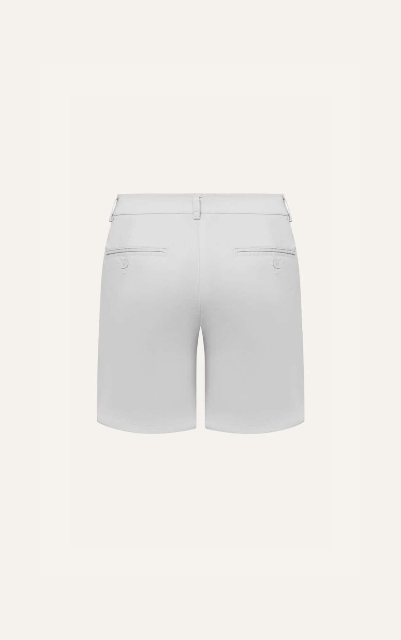 AG512 STUDIO SLIMFIT PLEATED CHINO KHAKI SHORT - WHITE