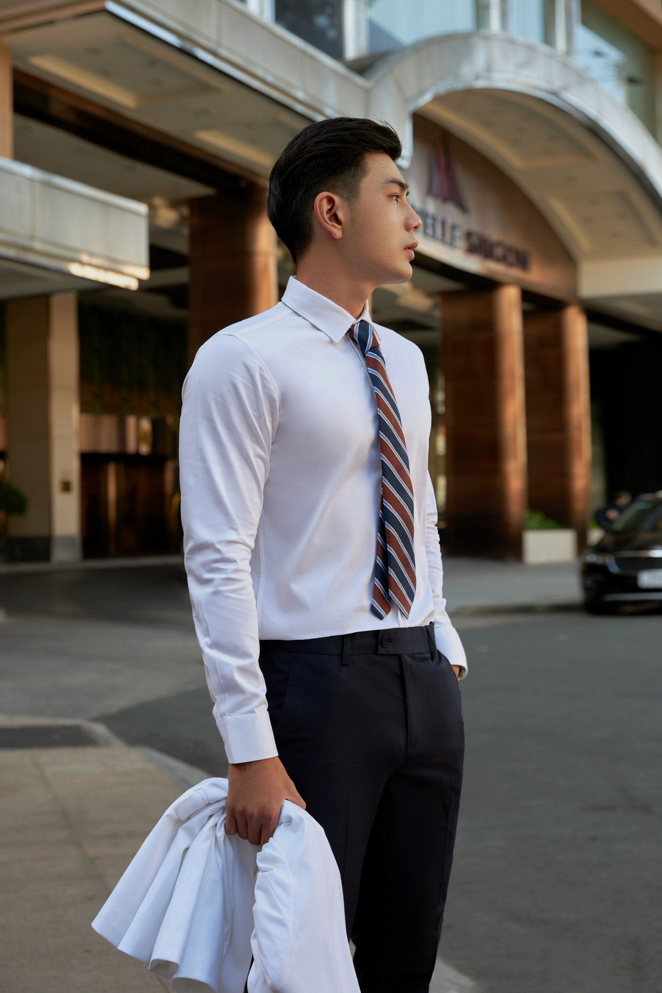 AG618 STUDIO SLIMFIT SHIRT - WHITE