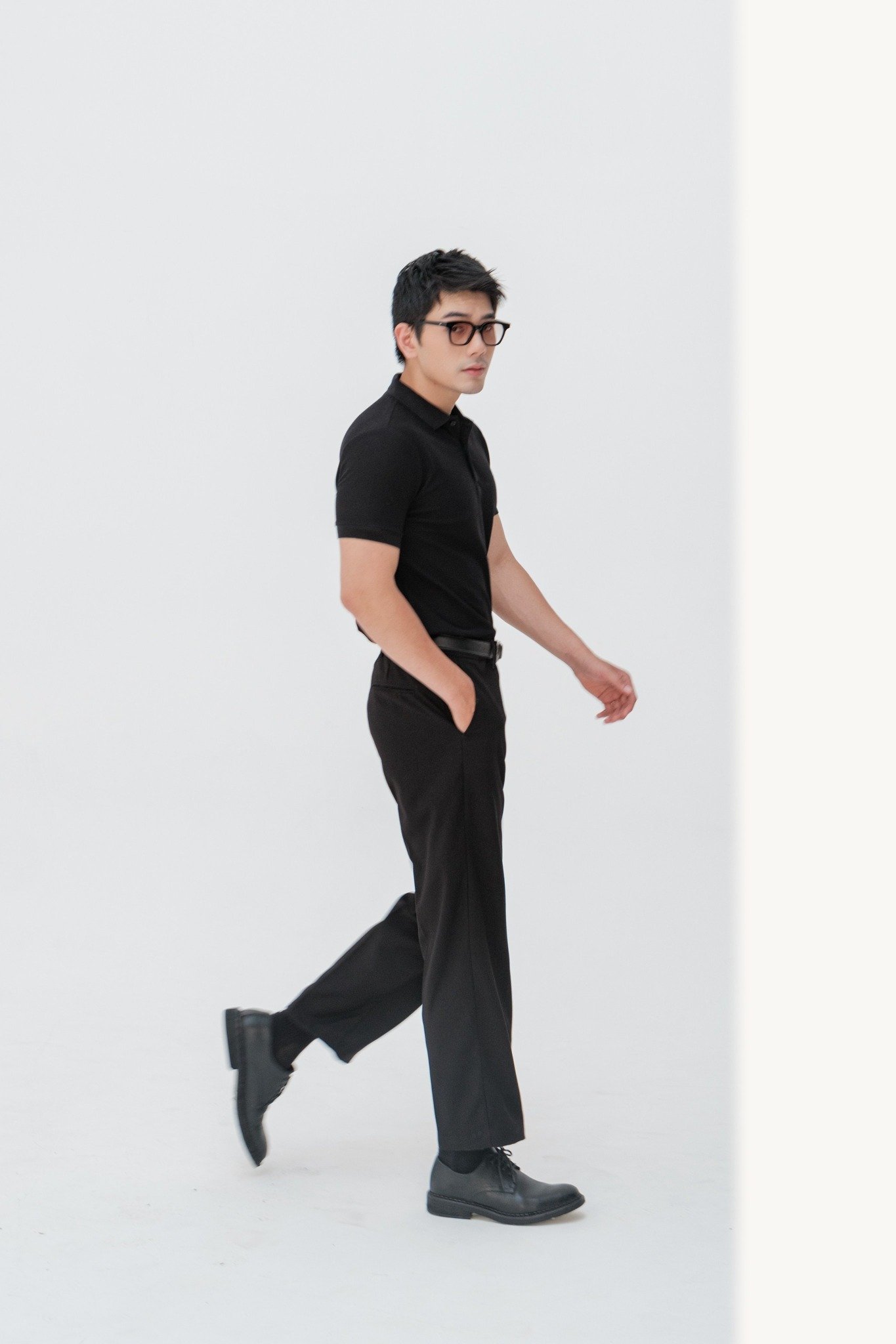 AG02 PREMIUM REGULAR FIT NEW TROUSERS - BLACK