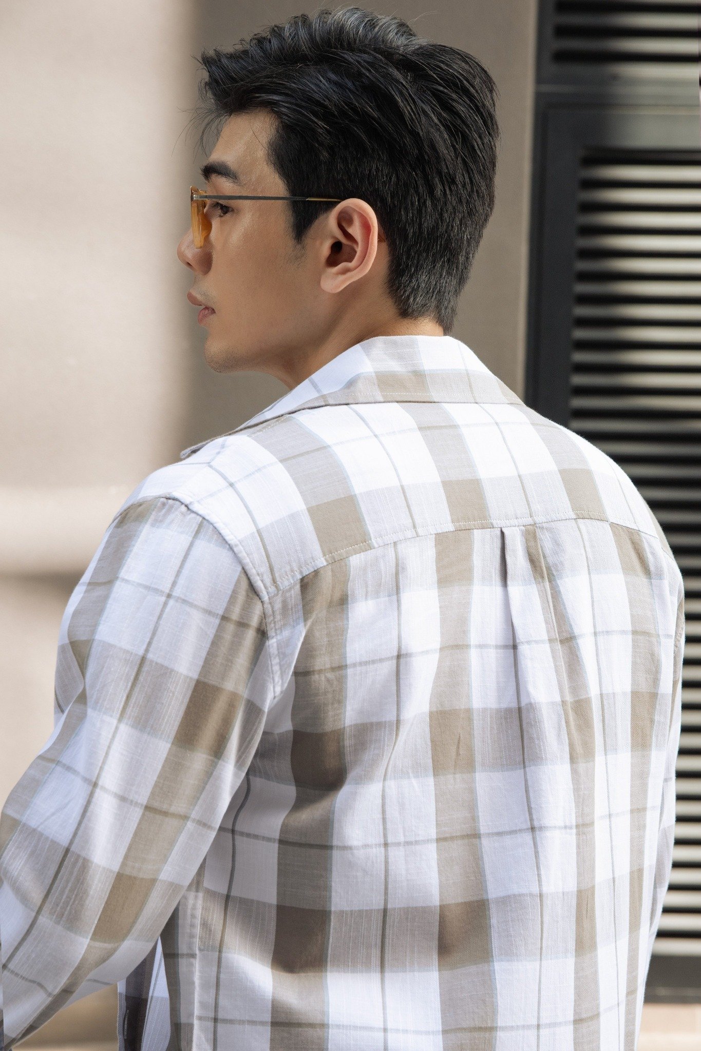 AG16 FACTORY REGULAR FIT MIX COLOR CHECKED SHIRT - BROWN