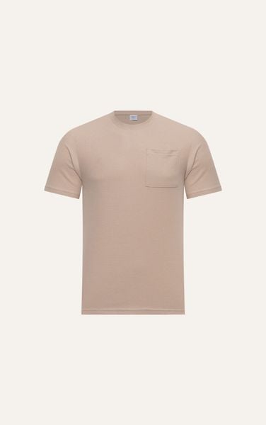  AG63 PREMIUM REGULAR FIT BASIC POCKET T-SHIRT - BEIGE