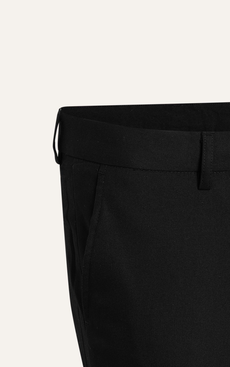 N56 PREMIUM SLIMFIT ESSENTIAL NEUTRAL LINE TROUSERS - BLACK