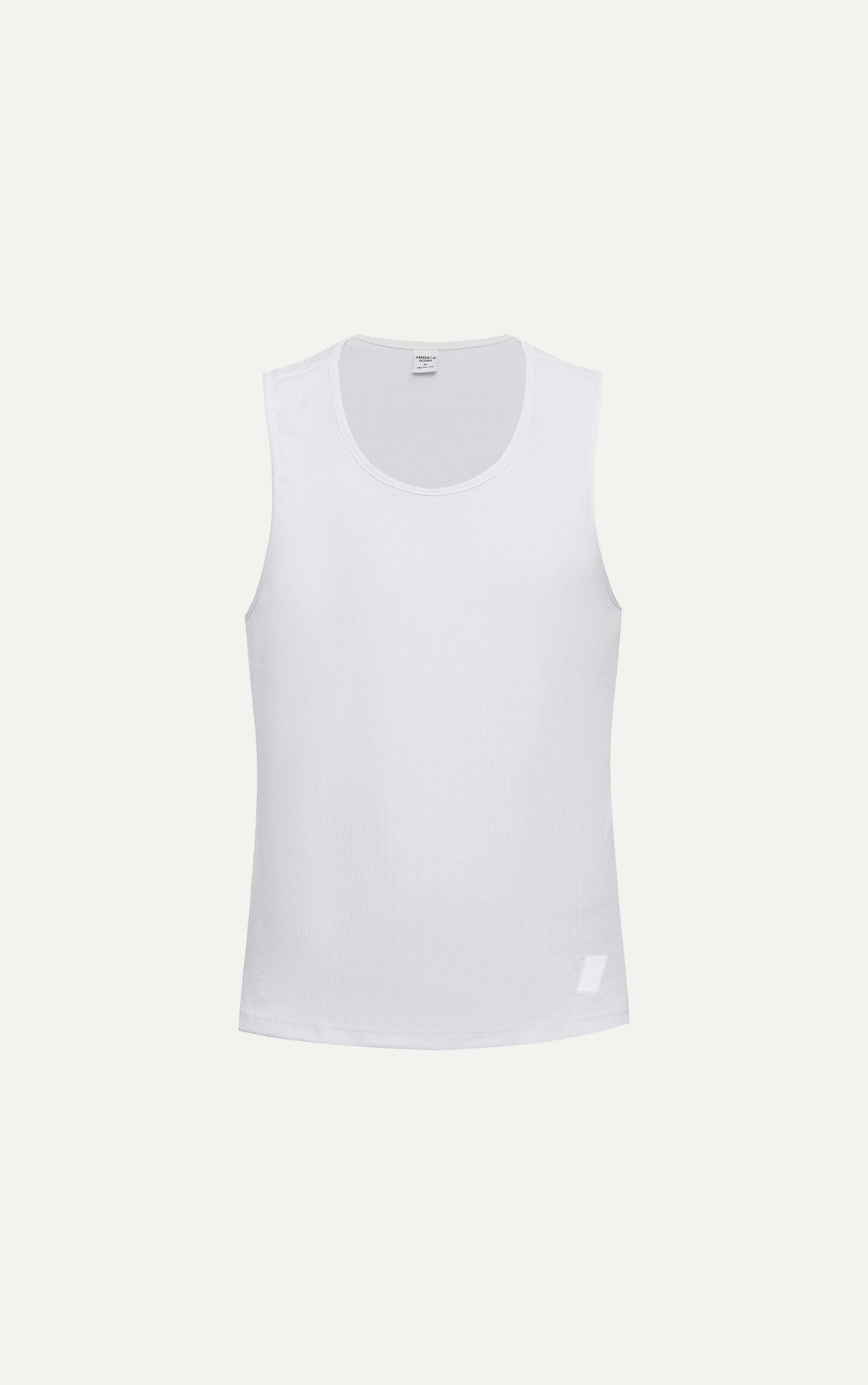 AGTA36 FACTORY REGULAR FIT BASIC TANKTOP - WHITE