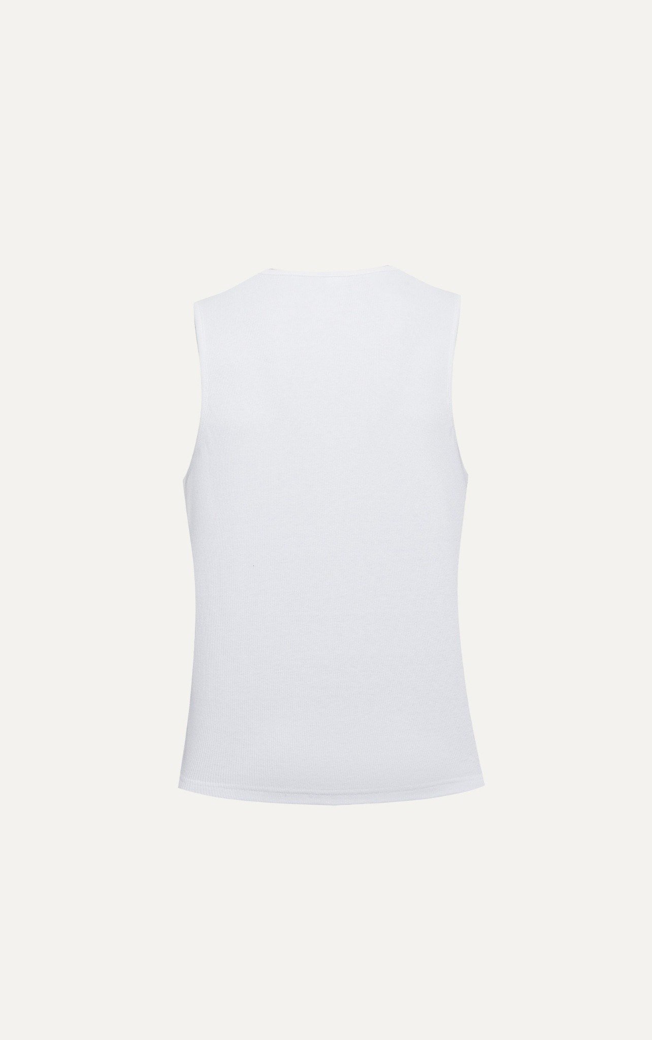 AGTA36 FACTORY REGULAR FIT BASIC TANKTOP - WHITE