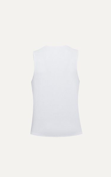  AGTA36 FACTORY REGULAR FIT BASIC TANKTOP - WHITE 