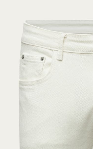  AG02 SIGNATURE SLIMFIT RIPPED KNEE JEANS - WHITE 