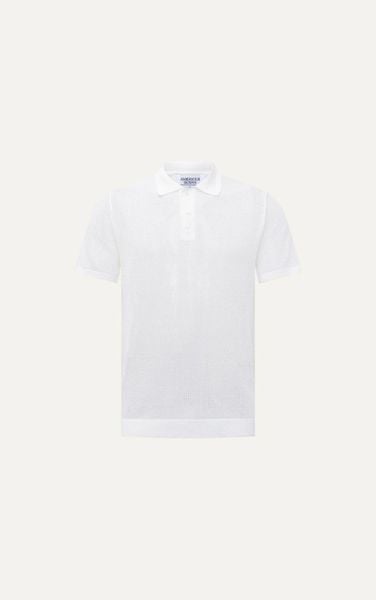  AG712 PREMIUM REGULAR FIT KNIT POLO - WHITE