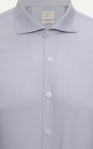 AG1P3 PREMIUM SLIMFIT TEXTURE SHIRT - LIGHT GREY