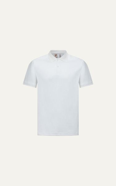  AG001 STUDIO LOOSE FIT BASIC POLO - WHITE