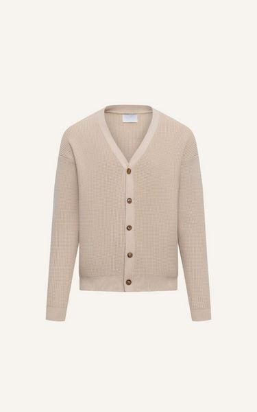  AG733 STUDIO REGULAR FIT CARDIGAN - BEIGE