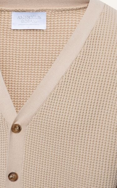  AG733 STUDIO REGULAR FIT CARDIGAN - BEIGE 