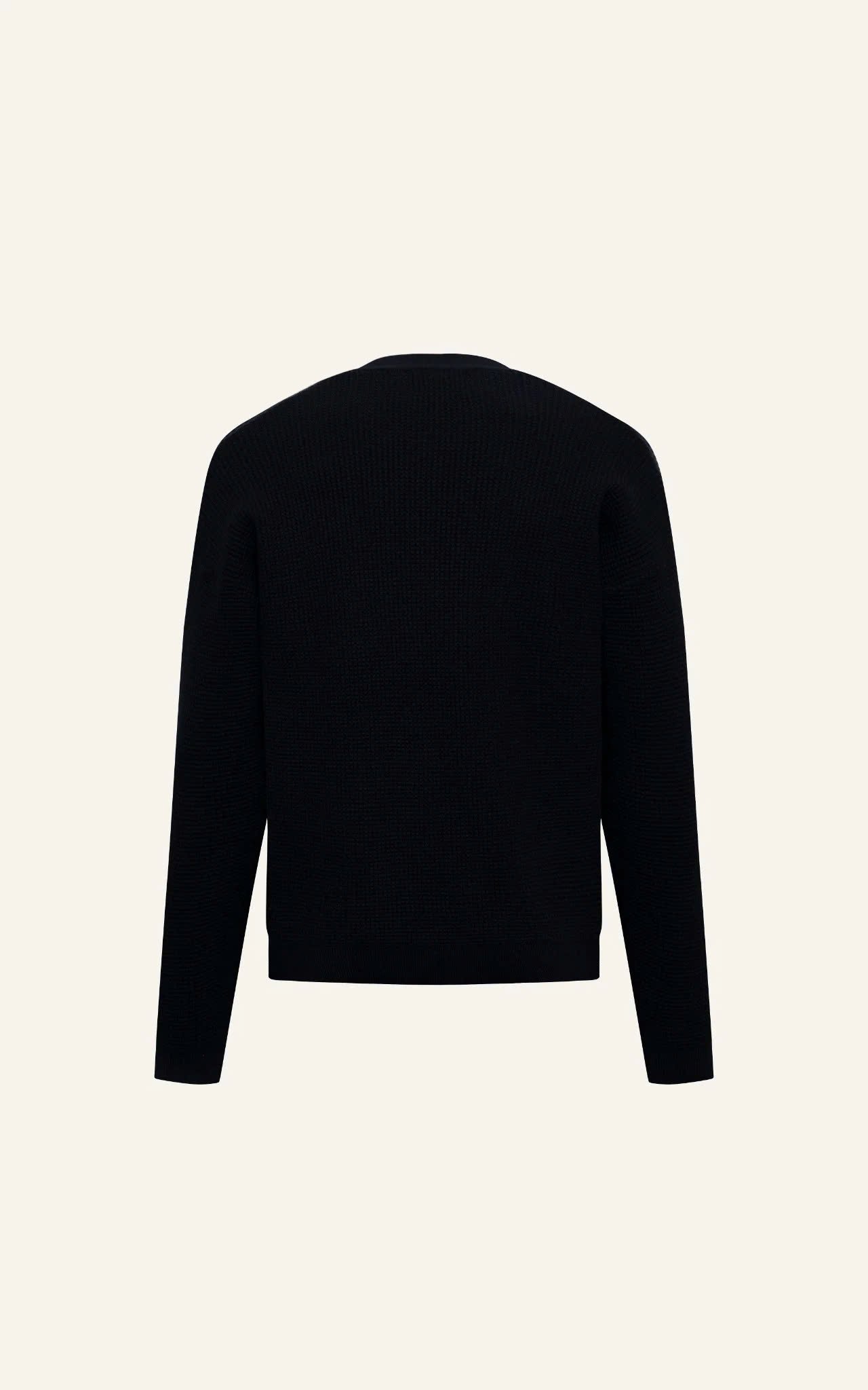 AG733 STUDIO REGULAR FIT CARDIGAN - BLACK