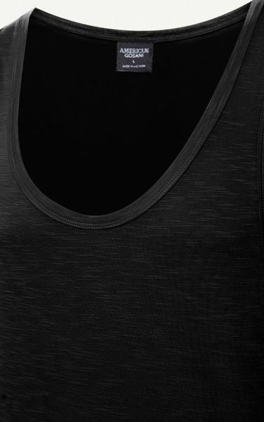  AG081 STUDIO LOOSE FIT BASIC TANKTOP - BLACK 