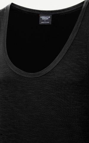 AG081 STUDIO LOOSE FIT BASIC TANKTOP - BLACK