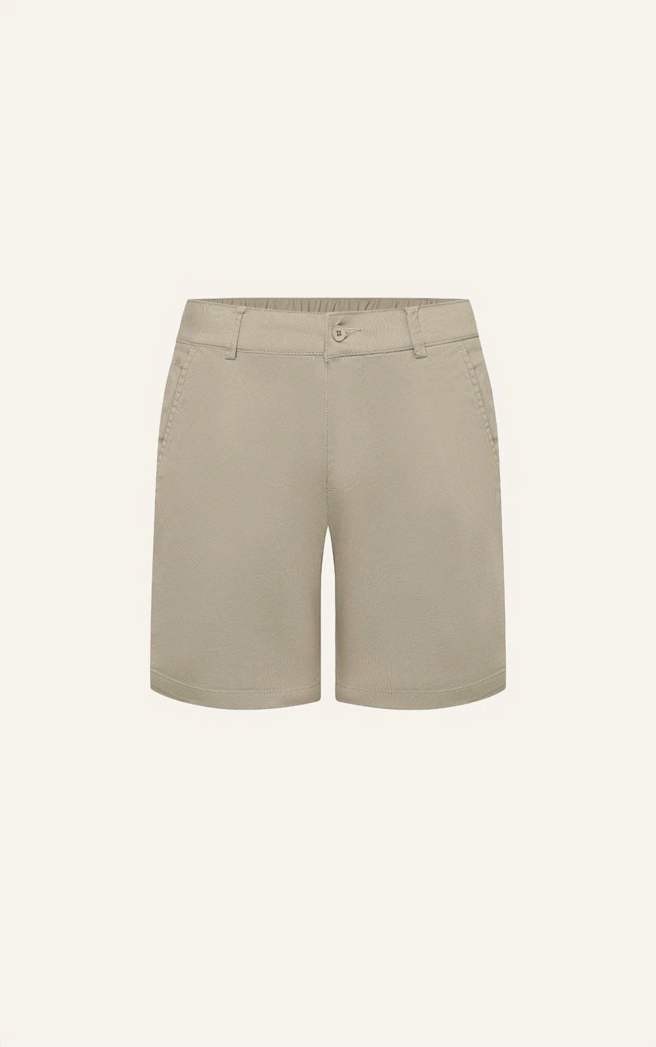 AG523 SIGNATURE SLIMFIT EASY KHAKIS SHORTS- BEIGE