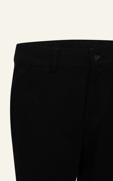  AG523 SIGNATURE LOOSE FIT EASY KHAKIS SHORTS- BLACK 