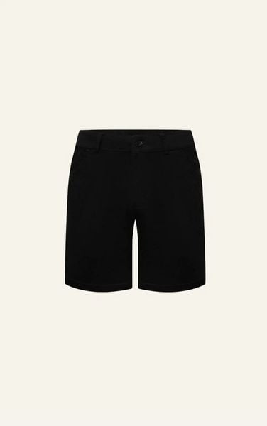  AG523 SIGNATURE LOOSE FIT EASY KHAKIS SHORTS- BLACK