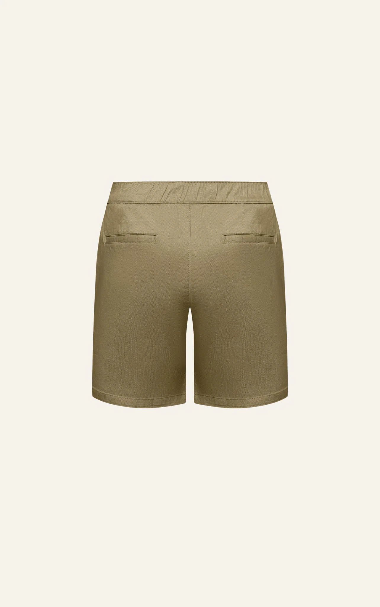AG523 SIGNATURE SLIMFIT EASY KHAKIS SHORTS- LIGHT BROWN