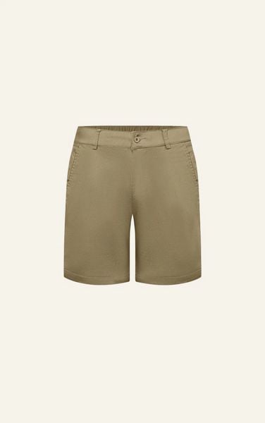  AG523 SIGNATURE SLIMFIT EASY KHAKIS SHORTS- LIGHT BROWN
