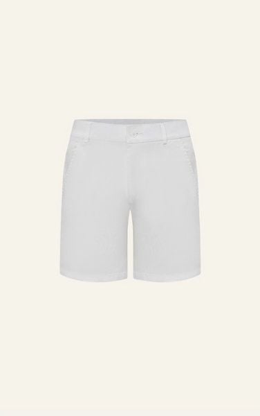  AG523 SIGNATURE SLIMFIT EASY KHAKIS SHORTS- WHITE