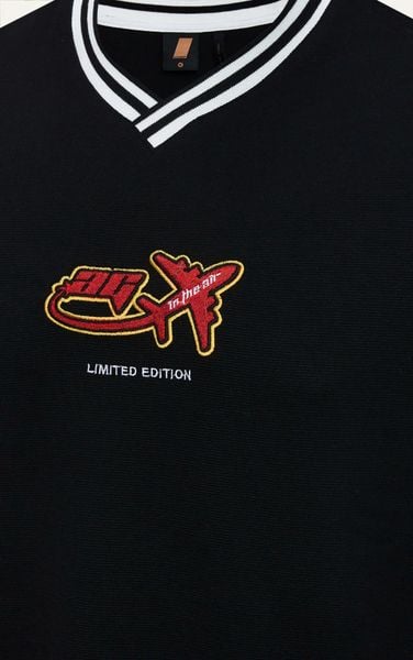  AG04 STUDIO LOOSE FIT LOGO T-SHIRT - BLACK 
