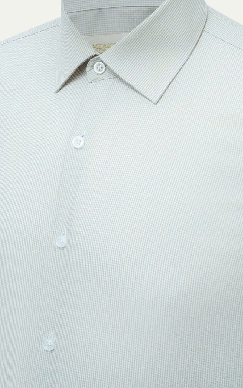 AG3P3 PREMIUM SLIMFIT TEXTURE SHIRT - LIGHT GREY