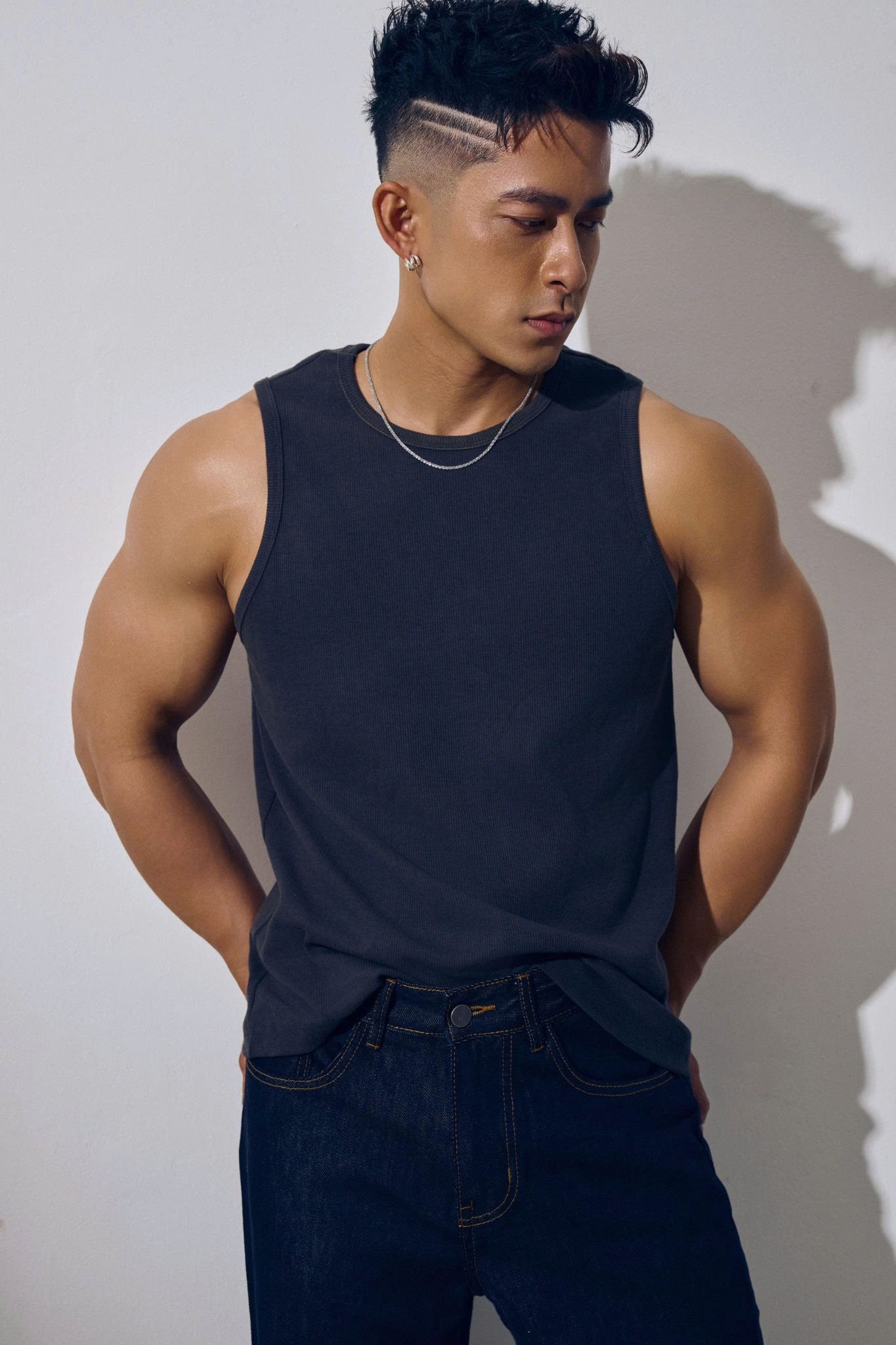 TA36 FACTORY REGULAR FIT BASIC TANKTOP - GREY